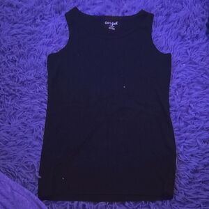 Plain Black Tank Top
